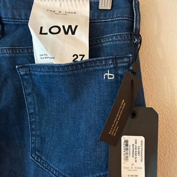 Rag and Bone Dre Low Rise Slim Boyfriend Jeans - Picture 4 of 4
